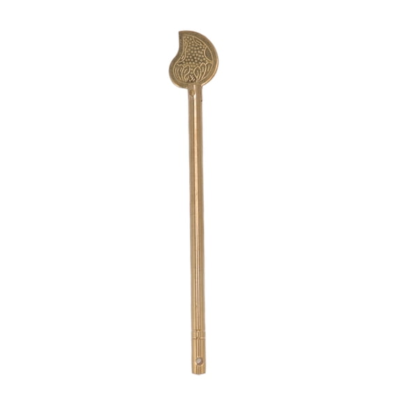 3-Pack Leaf-Shaped Brass Cabinet Latch Bolt with Key for Furniture Doors 3PCS