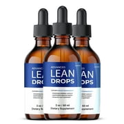 3 Pack Lean Drops Liquid Supplement, LeanDrops Max Strength Supplement, All Natural Formula, 60 ML per Bottle