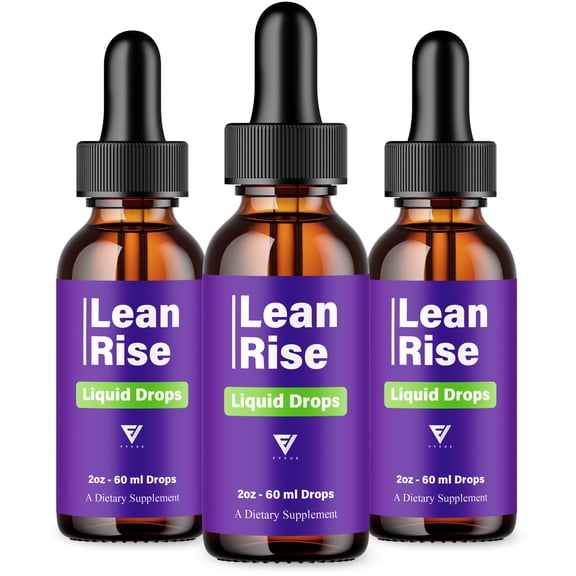 (3 Pack) Lean Rise Weight Support Drops, LeanRise Advanced Liquid Supplement (6oz)