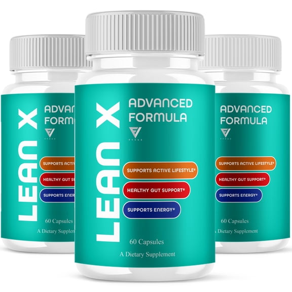 (3 Pack) Lean X Advanced Formula, LeanX Overall Health Support (180 Capsules)