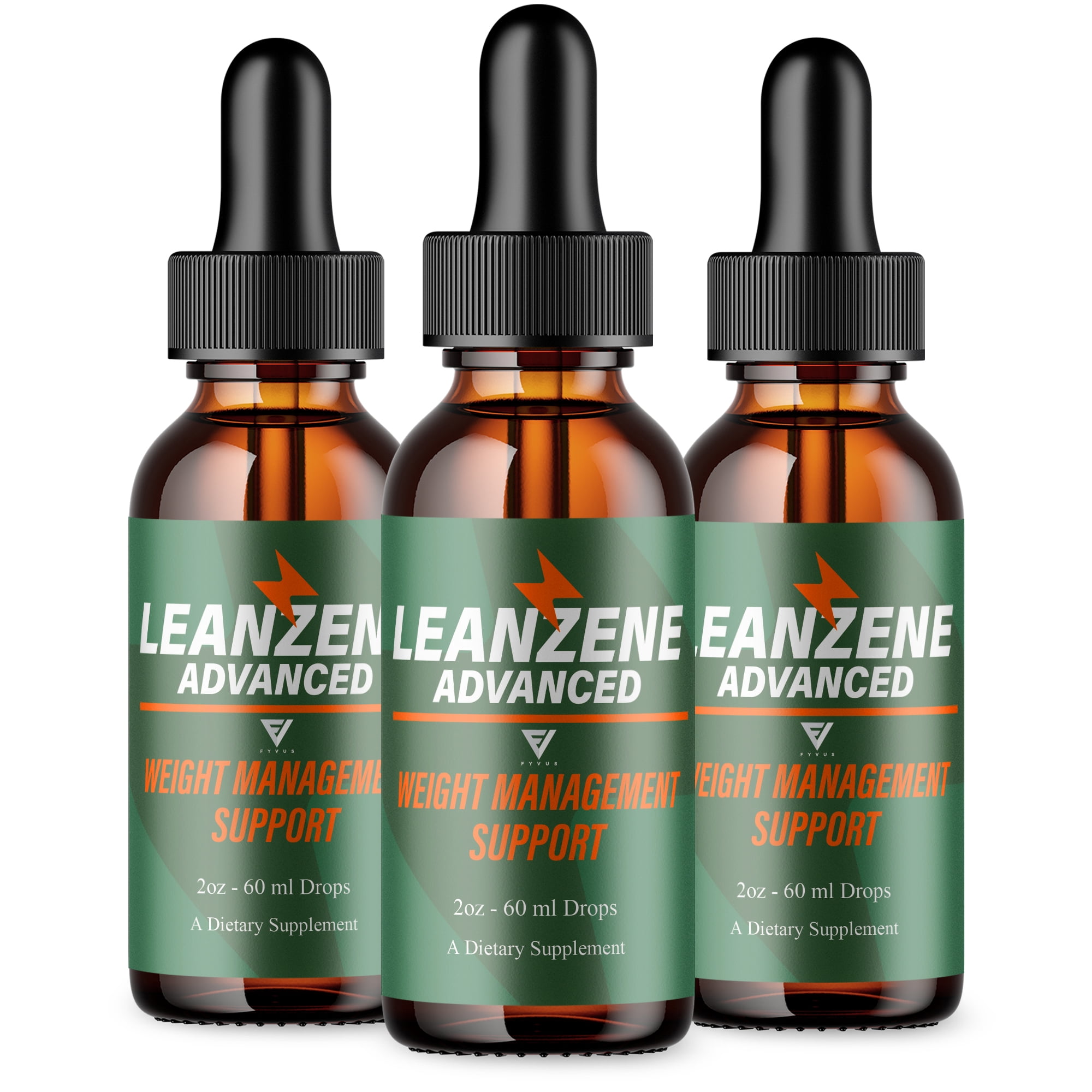 (3 Pack) Leanzene Weight Management Support, Leanzene Advanced Drops (6oz)