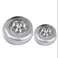 thumbnail image 1 of 3 Pack Led Closet Lights, Stick-On Under Cabinet Lighting, Super Bright 3-Led Battery Operated Touch Lamps For Kitchen Bedroom Wardrobe Tent Car Bar, 1 of 5