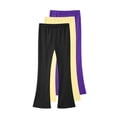 thumbnail image 1 of 3 Pack Leggings for Girls Stretch Soft Cotton Flared Bell Bottoms Multipacks Elastic Waist Full Length Jeggings (10-11 Years, 3Pcs #C), 1 of 2