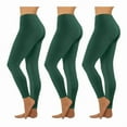 thumbnail image 1 of 3 Pack Leggings for Women,Lightweight Tapered Athletic Leggings for Lounge Yoga Running Workout Dark Green L, 1 of 7