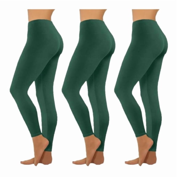 3 Pack Leggings for Women,Lightweight Tapered Athletic Leggings for Lounge Yoga Running Workout Dark Green L