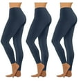 thumbnail image 1 of 3 Pack Leggings for Women Tummy Control,High Waisted Workout Yoga Pants Tummy Control Navy M, 1 of 7