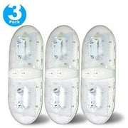 3 Pack Leisure LED Euro Dome Light Fixture Double 921 Wedge 550 Lumen 12V Cool White 2835 SMD LEDs, Interior Replacement Light for RV/Camper/Trailer/Motorhome/5th Wheel