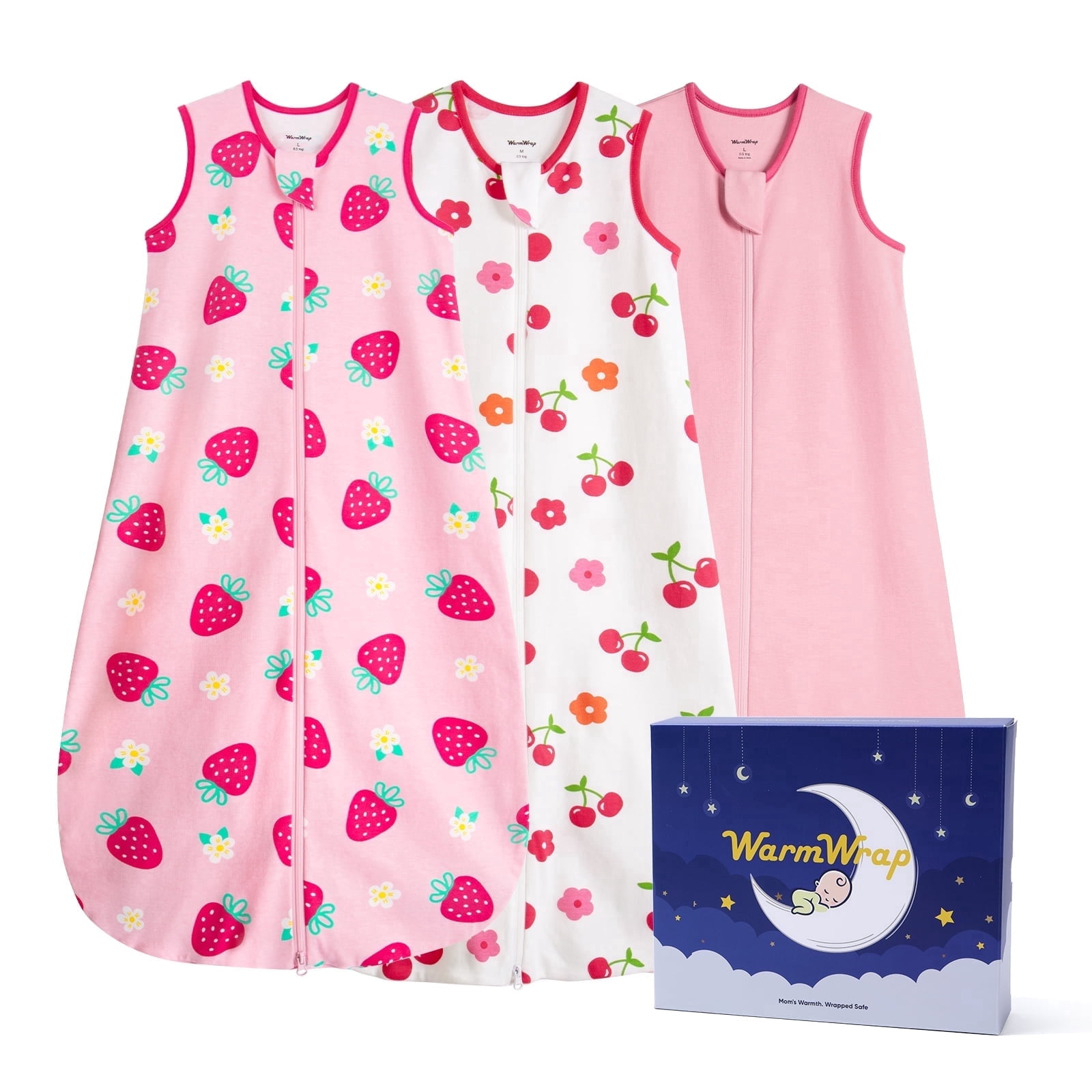 3 Pack-Lightweight Summer Baby Sleep Sack 18-24 Months 100% Cotton Breathable Sleeping Bag 2-Way Zipper Wearable Blanket 0.5 Tog Toddler Sleep Sack 2t