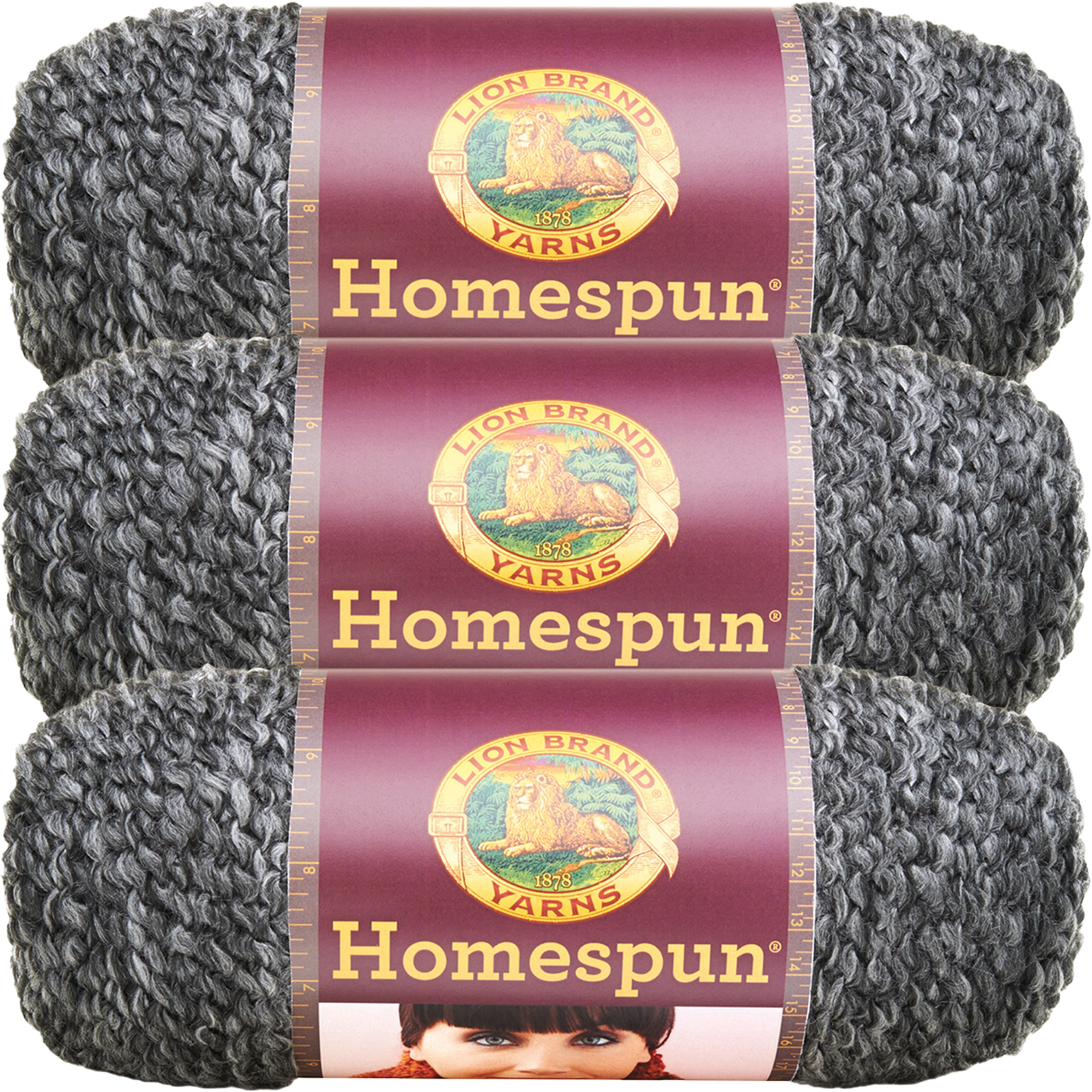 (3 Pack) Lion Brand Homespun Yarn - Edwardian