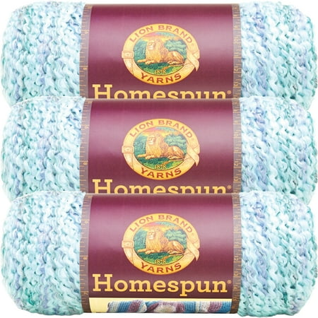 Lion Brand Homespun Yarn-Waterfall, Multipack Of 3