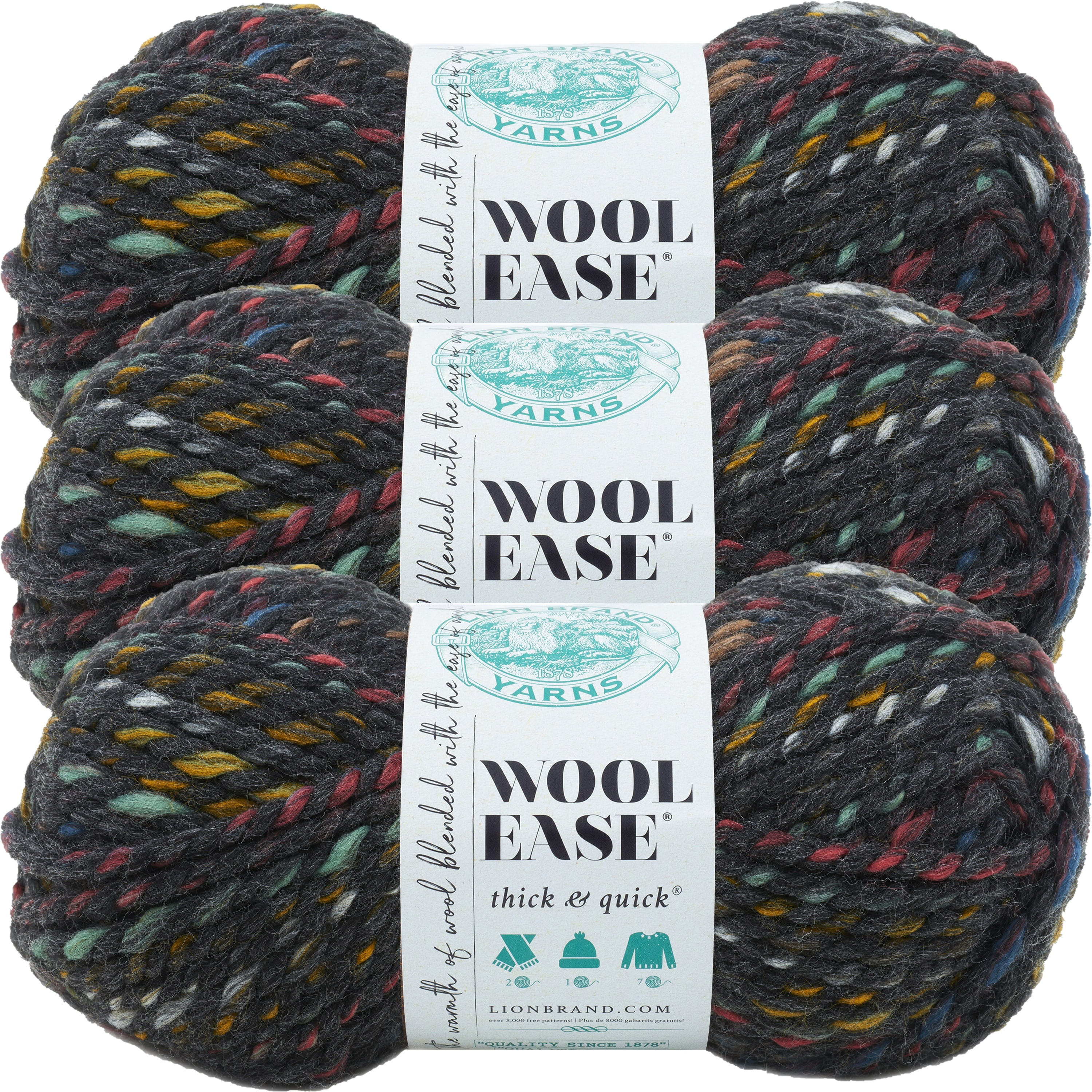 Lion Brand Wool-Ease Thick & Quick Yarn - Super Bulky Constellation Color