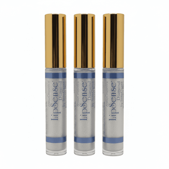 3 Pack, LipSense by SeneGence Moisturizing Diamond Kiss Gloss 0.25oz Sealed