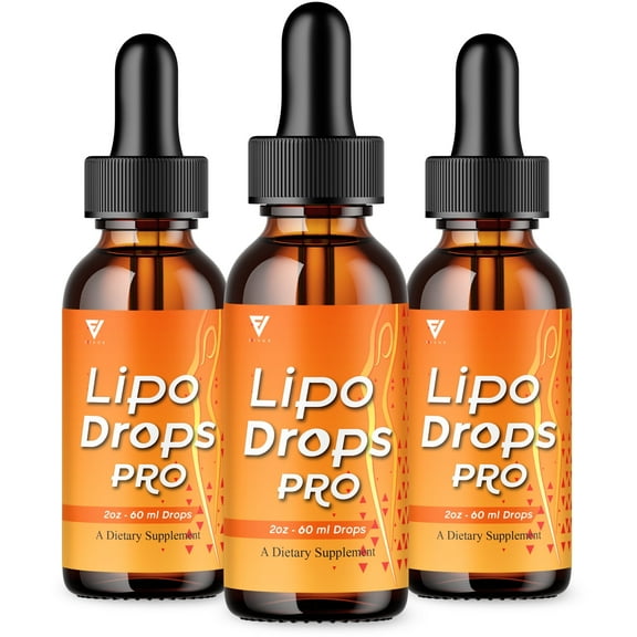 (3 Pack) Lipo Drops Pro Health Management, LipoDropsPro Advanced Support (6oz)