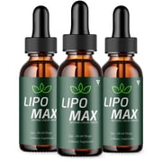 3 Pack Lipo Max Advanced Drops, LipoMax Premium Daily Overall Health Formula Support Supplement 6oz