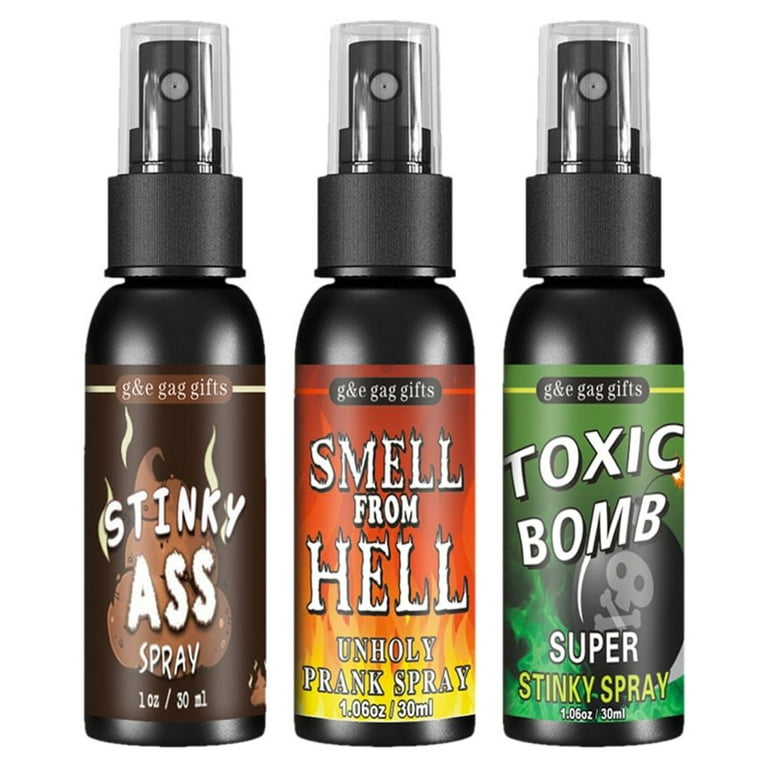 3 Pack Liquid Assfart Spray Extra Strong Smell from Hell for Adults or Children, Boy's