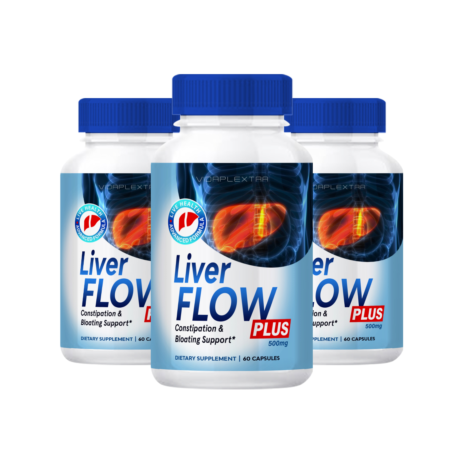 (3 Pack) Liver Flow Capsules Liver Flow Plus Capsules