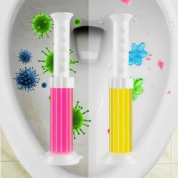 3-Pack Long-Lasting Odor Neutralizing Toilet Flower Gel, Bathroom Deodorizer Cleaner, For Home RV Office Use(Multi-Scent)