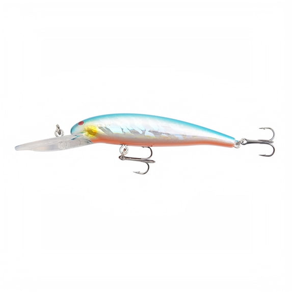 3-Pack Long Lip Deep Diving Minnow Fishing Lures, Floating Hard Baits for Bass Trout Blackfish, Long Distance Casting High-Performance Tackle