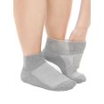 thumbnail image 1 of 3-Pack Low Cut Socks for Diabetics Men Women, Moisture-Wicking Wide Calf Socks, Non-Binding & Extra Wide Top (Light Gray), 1 of 8