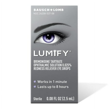 Lumify Redness Reliever Eye Drops 0.08 oz (Pack of 3)