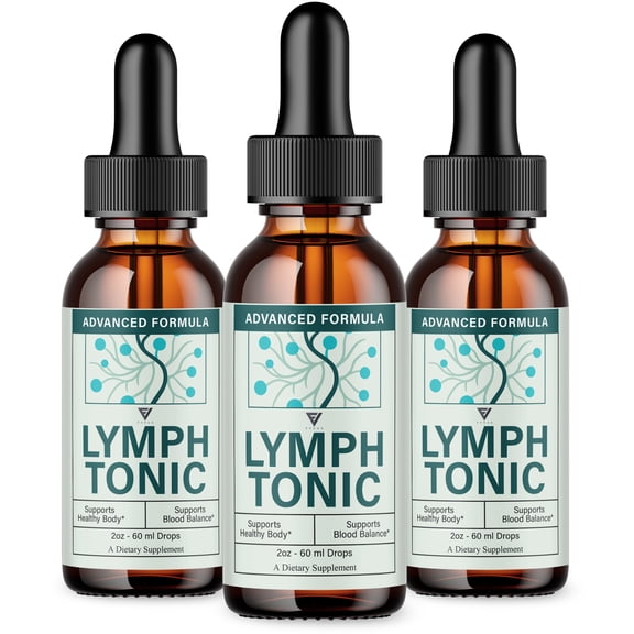 (3 Pack) Lymph Tonic Blood Support Drops, Lymphtonic Supplement (6 oz)