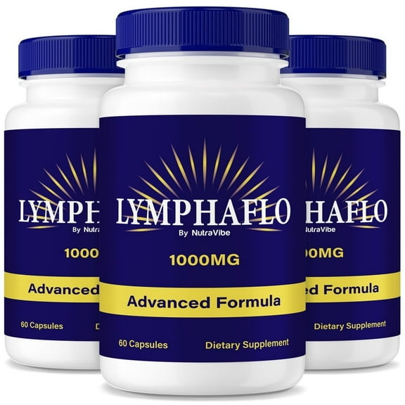 (3 Pack) Lymphaflo Capsules, Original Lymphaflo Formula - Naturally Supports Healthy Circulation, Stable Levels and Energizes the Body, Official Review (180 Capsules)