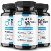 3 Pack M.E.N Balance Pro Capsules   Official MENBalance Pro All-Natural Pills for Physical Health & Overall Well-Being, Premium Pastillas for Energy, Vitality & Wellness Support 180 Capsules