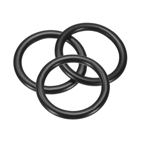 3 Pack M3x20x26mm Metal Rings, 304 Stainless Steel Welded Seamless O-Ring, Black
