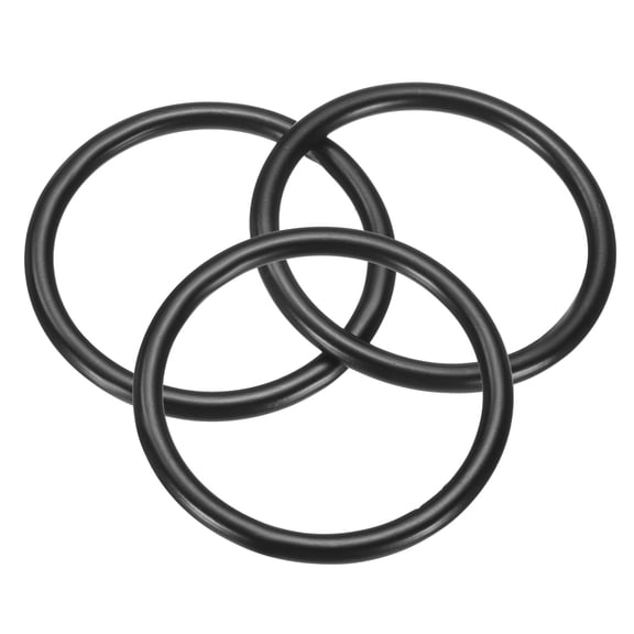 3 Pack M3x30x36mm Metal Rings, 304 Stainless Steel Welded Seamless O-Ring, Black