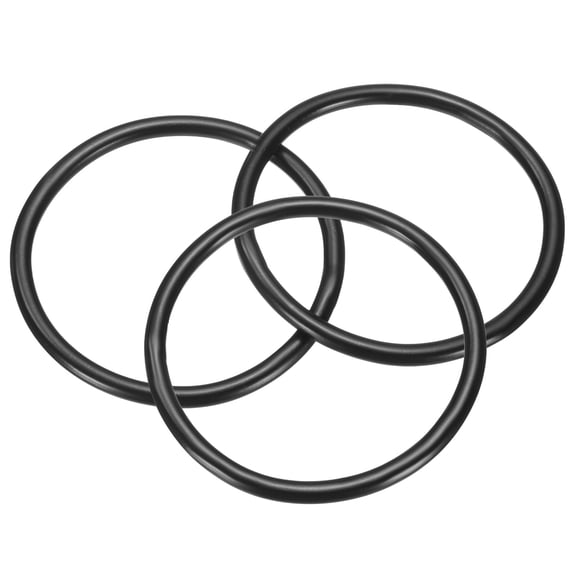 3 Pack M3x40x46mm Metal Rings, 304 Stainless Steel Welded Seamless O-Ring, Black