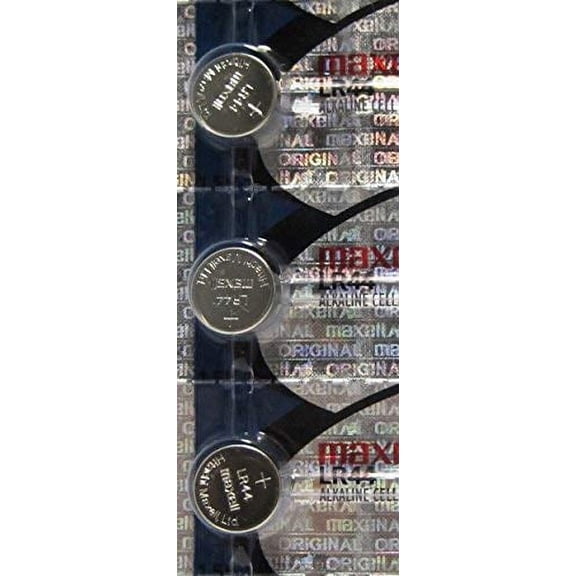 3 Pack MAXELL AG13 LR44 A76 357 Alkaline Button Cell Battery Hologram