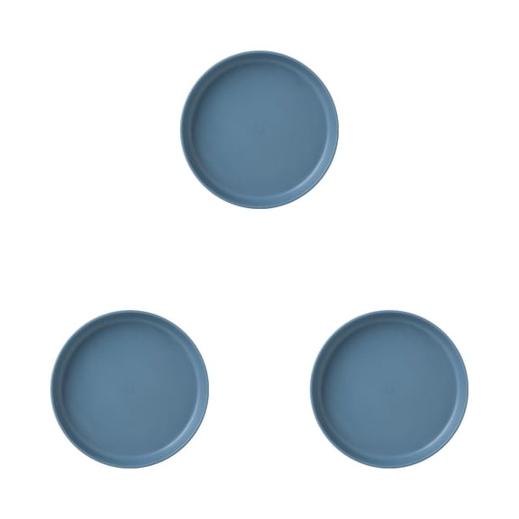 3 Pack Macaron Color Spit Bone Dish, Small Plastic Snack Dish for Bones Pickle Cake, Household Dining Table Garbage Plate for Seeds Nuts