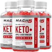 3 Pack Mach5 Keto ACV Gummies Mach 5 Advanced Formula Apple Cider Vinegar Keto Gummies 180 Gummies