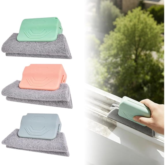 3-Pack Magic Window Track Cleaner, 2026 Upgraded Handheld Cleaning ...