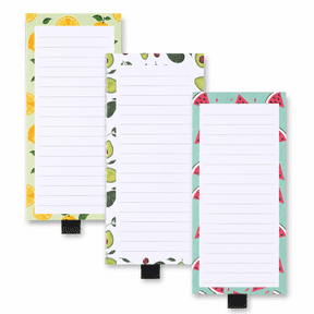 3 Pack Magnetic Note Pad for Fridge with Pen Holder, Totally 180 Sheets Grocery List Magnet Pad for Refrigerator Magnetic Shopping List Pad