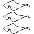 thumbnail image 1 of 3 Pack Magnetic Reading Glasses for Men & Women - Adjustable Temple Computer Readers-Reading Glasses with Neck Strap, Magnet Reading Glasses Men, 1 of 9