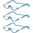 thumbnail image 1 of 3 Pack Magnetic Reading Glasses for Men & Women - Adjustable Temple Computer Readers-Reading Glasses with Neck Strap, Magnet Reading Glasses Men, 1 of 9
