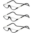 thumbnail image 1 of 3 Pack Magnetic Reading Glasses for Men & Women - Adjustable Temple Computer Readers-Reading Glasses with Neck Strap, Magnet Reading Glasses Men, 1 of 9