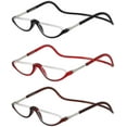 thumbnail image 1 of 3 Pack Magnetic Reading Glasses for Men & Women - Adjustable Temple Computer Readers-Reading Glasses with Neck Strap, 1 of 9