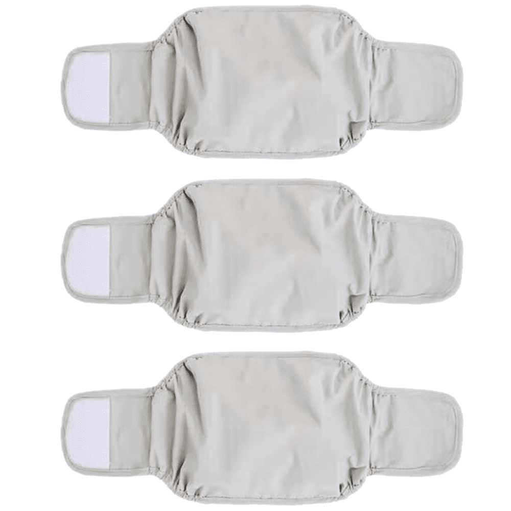3 Pack Male Dog Diaper Wrap, Washable Puppy Belly Bands, Super Absorbent and Comfortable