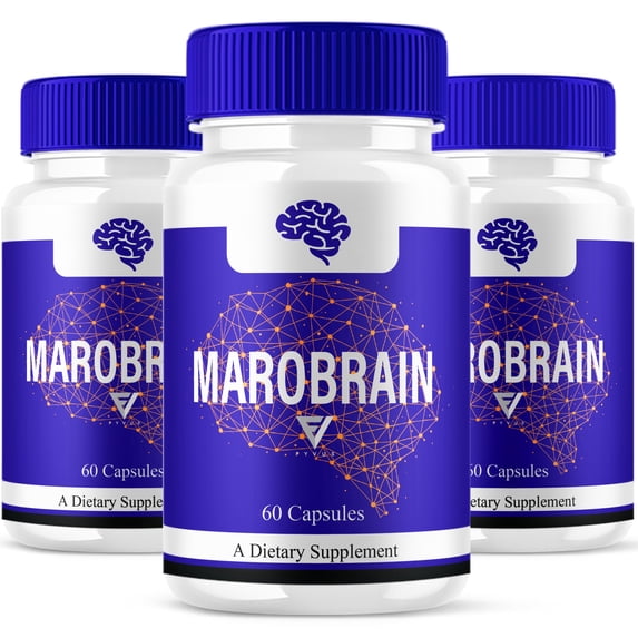 (3 Pack) Marobrain Memory Pills, Maro Brain Support Supplement (180 Capsules)