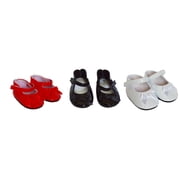 3 Pack Mary Jane Shoes Fits 18 Inch Kennedy and Friends Dolls