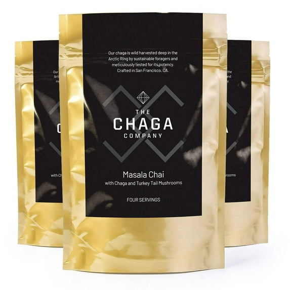 3 Pack - Masala Chai with Chaga Six Servings
