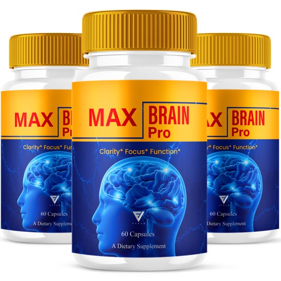 (3 Pack) Max Brain Pro Formula, MaxBrain Pro Supplement (180 Capsules)