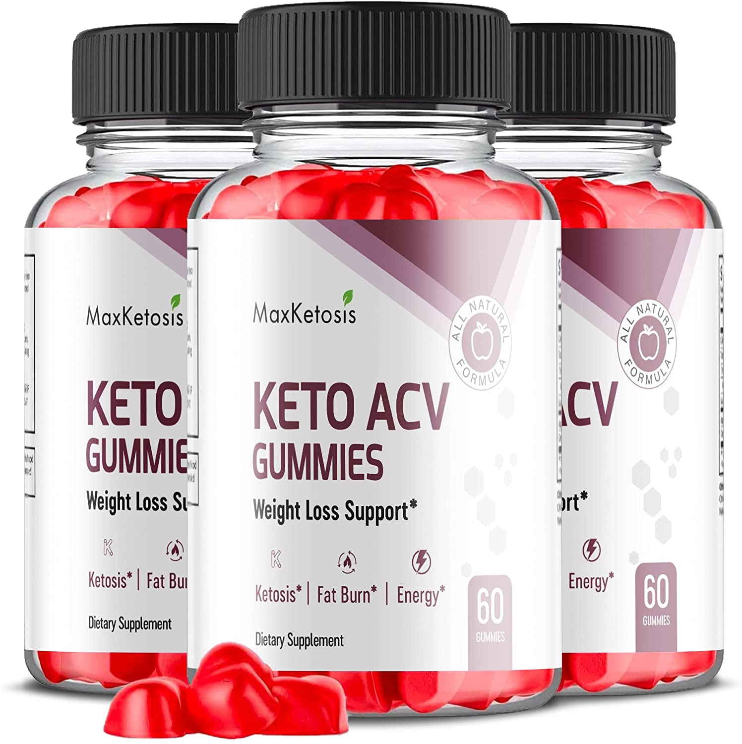 3 Pack Max Ketosis Keto Acv Gummies Supplement For Weight Loss Energy And Focus Boosting 8988