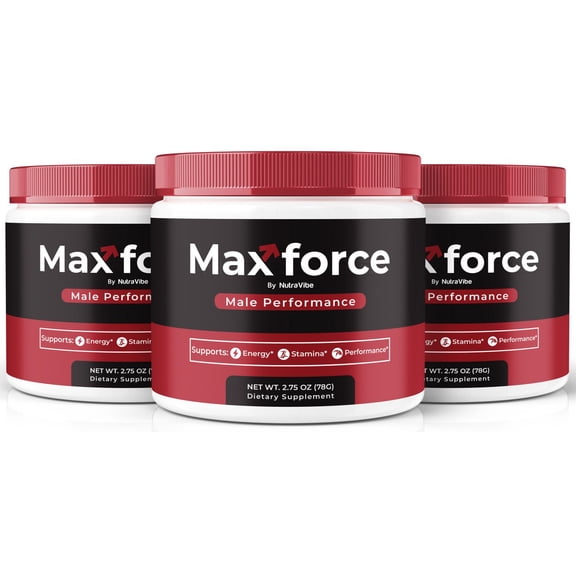 (3 Pack) MaxForce  Official Max Force Powder with a Natural Daily Blend for Energy & Wellness | Clean, Gentle, Easy-to-Take Powder for Everyday Sharpness (90 Servings)