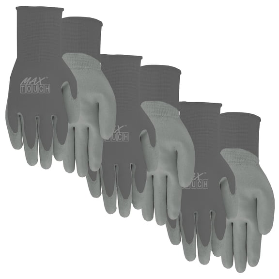 3 Pack MaxTouch Men's Gripping Gloves with Touchscreen Feature and Snug Fit