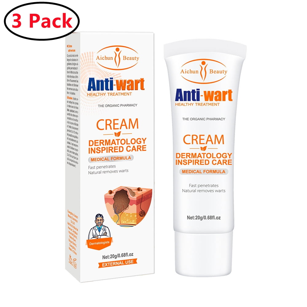 3 Pack Maximum Strength Salicylic Acid Cream and Plantar Wart Remover