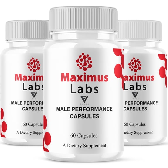 (3 Pack) Maximus Labs Male Support Pills, MaximusLabs Supplement (180 Capsules)