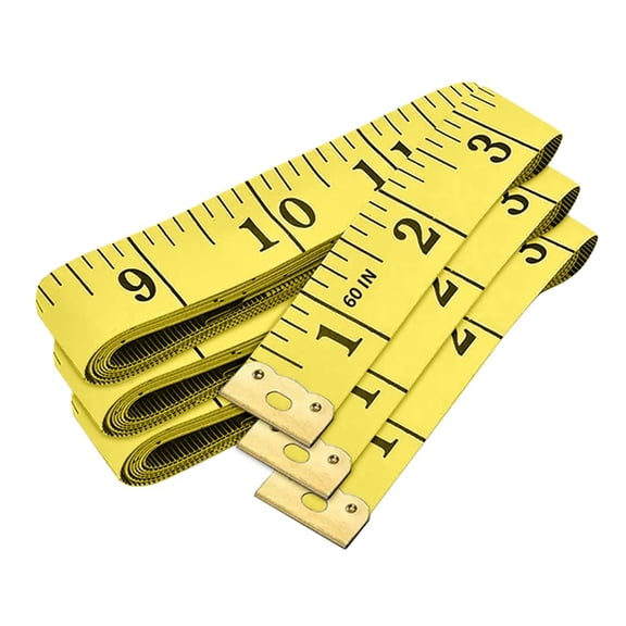 3-Pack Measuring Tape for Body Measurements: Waist, Chest, Bust, Shoulders, Hips, Arms, etc, Perfect Soft Flexible Tape Measure Double Scale Accurate Tracking Fitness Weight Loss Sewing Handcrafts
